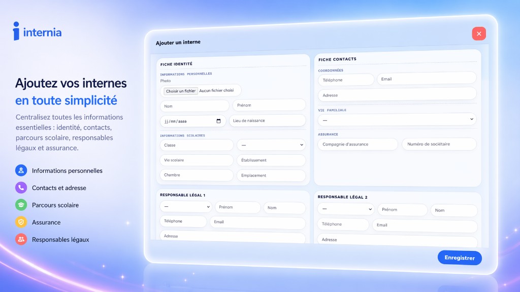Module Appels : présences, absences et sorties en temps réel.